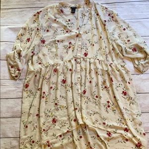 Torrid Sheer Floral Blouse